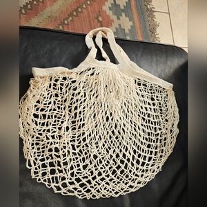 Reusable Mesh Grocery Bag Sustainable Washable Packable Tote NWOT